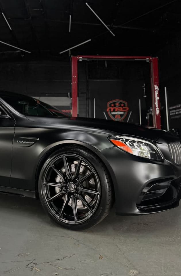 Mercedes-AMG C 63 — Satin black (Premium Vinyl Wrap)